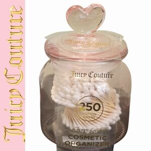 Juicy Couture Home Heart Lidded Cosmetic Organizer w/Swabs